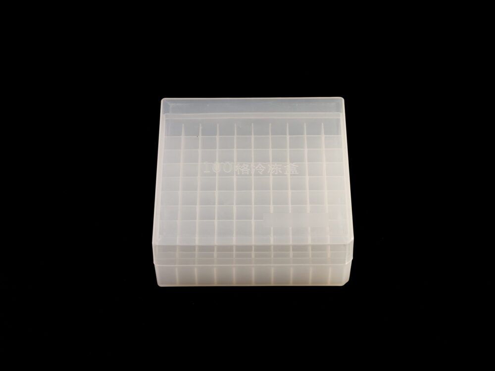 Kelabscience 100-Well Cryo Rack Front View with Lid Closed