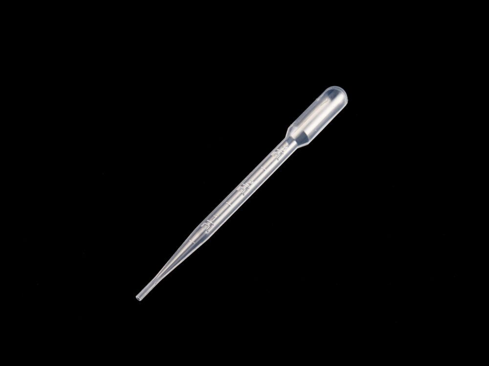 Kelabscience 3ml Pasteur Pipette, Angled View