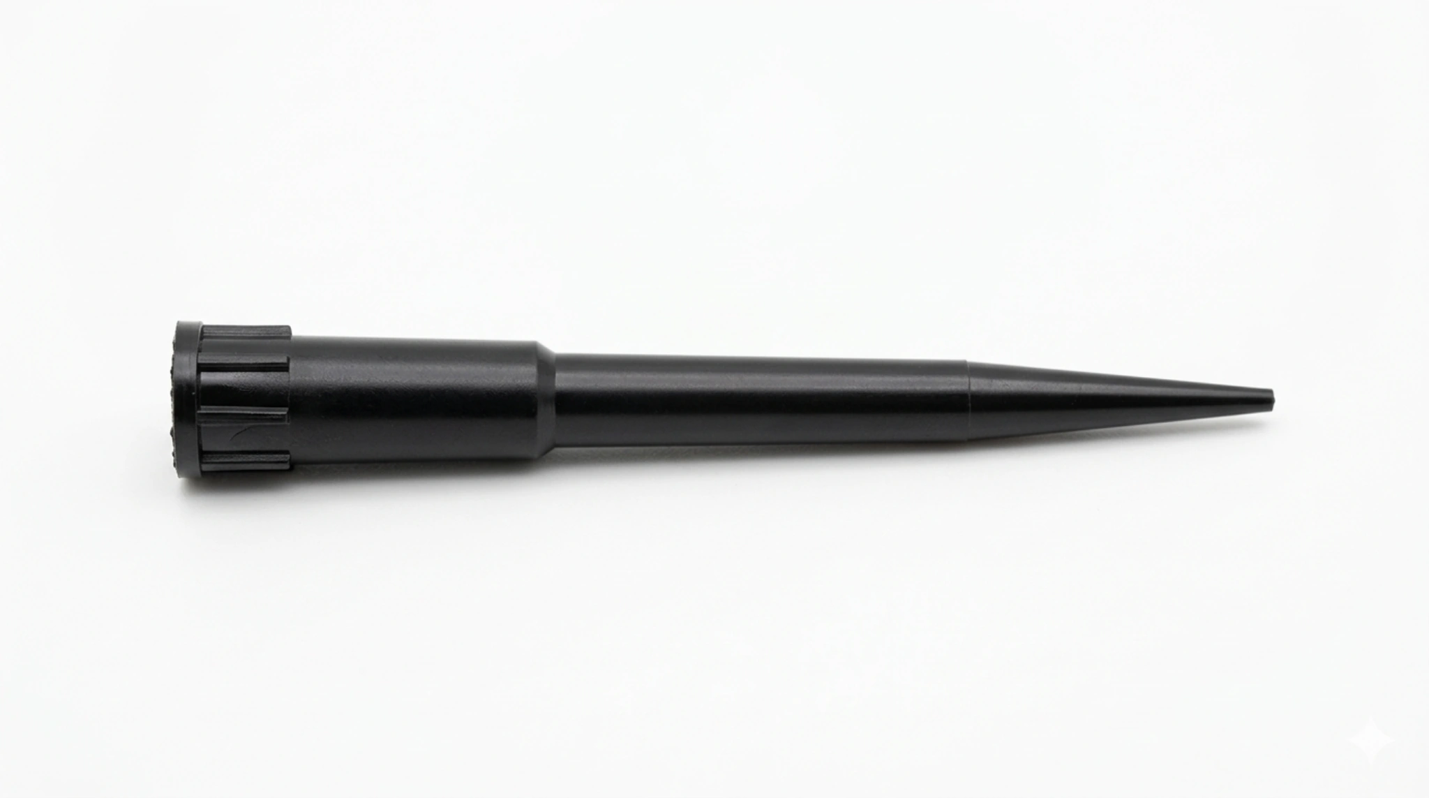 conductive pipette tip side profile showing length and shape for automated liquid handling systems