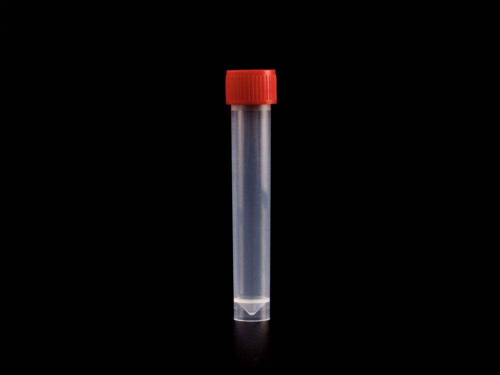 Kelabscience 15ml Cryo Tube with Red Cap, Upright View