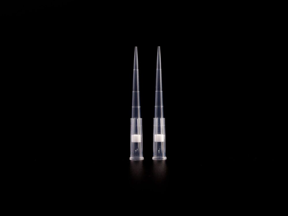Kelabscience 200ul Filter Tips Bulk with Built-in Filter, Upright View