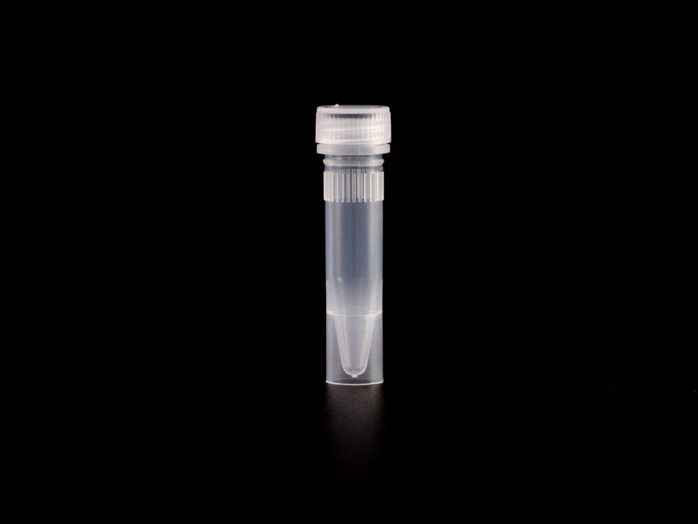 Kelabscience 1.5ml Clear Cryo Tube with White Screw Cap, Upright