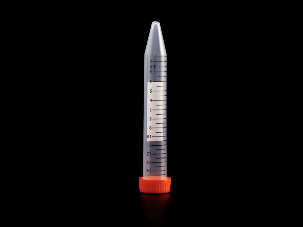 Kelabscience 15ml Centrifuge Tube Upright with Orange Screw Cap